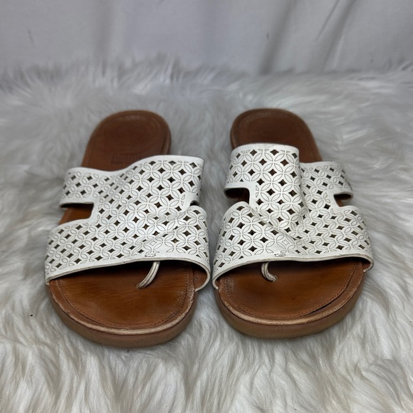 Fitflop H-Bar Women's White Sandals Sz 11 - Picture 3 of 7